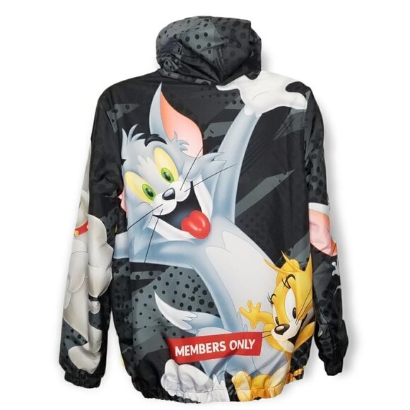 Members Only Tom and Jerry Men’s Windbreaker‎ Jacket Size Medium - Picture 5 of 13